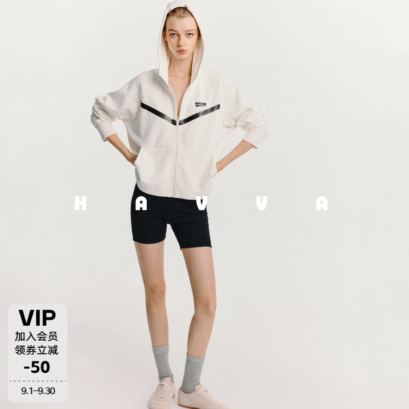 HAVVA拉链连帽卫衣外套图片
