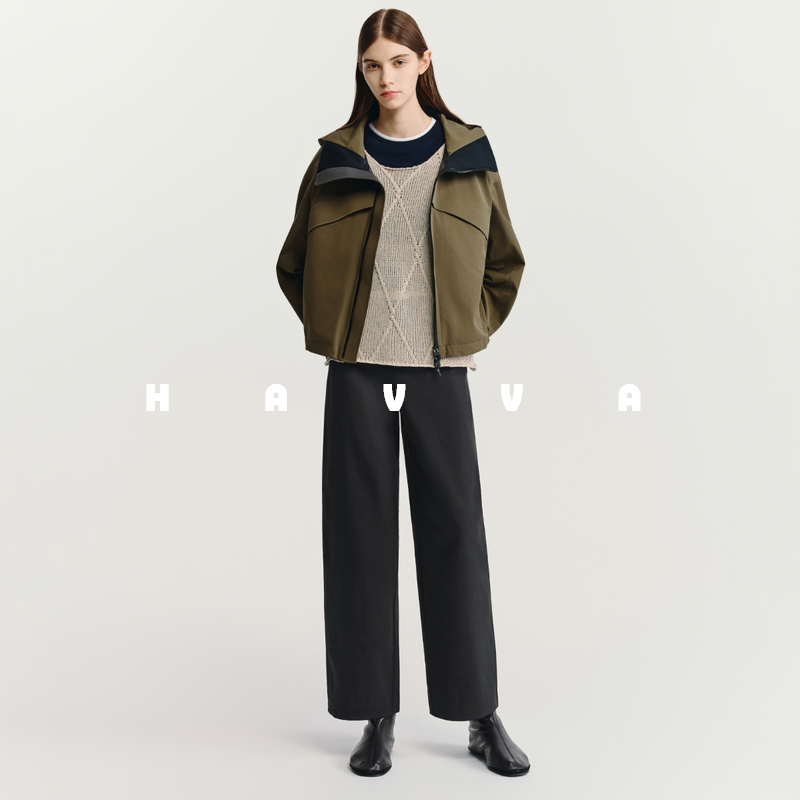 HAVVA宽松舒适直筒九分休闲裤显瘦易搭配女西裤2026春季KX3-3817,女装/女士精品,休闲裤,淘宝优惠券,粉丝福利购,淘宝优惠卷