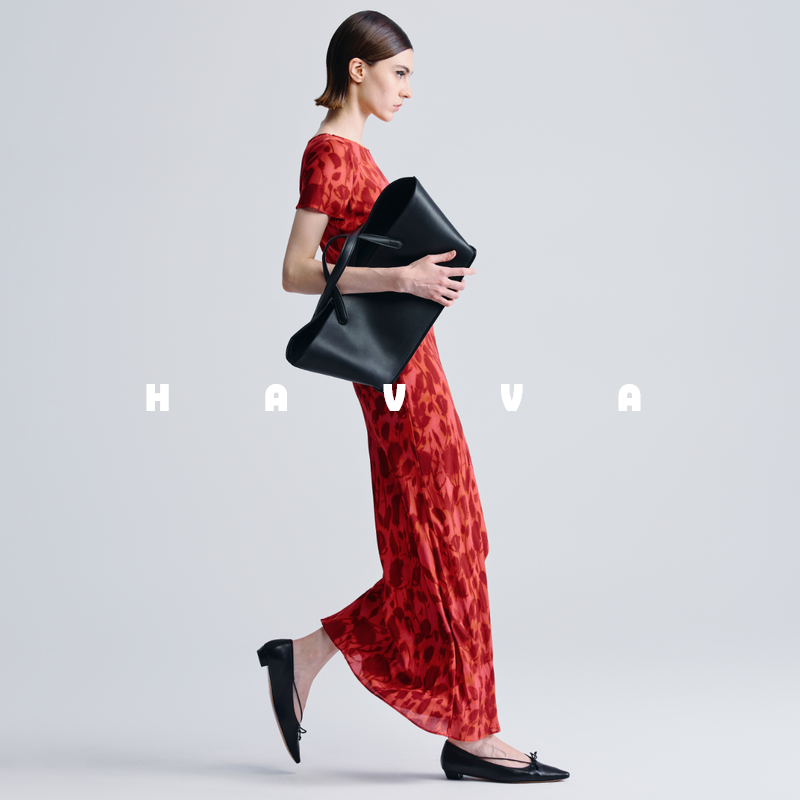 HAVVA高级感法式连衣裙显瘦修身慵懒感女士长裙2025夏季Q3-3657