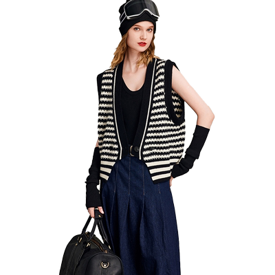 HAVVA时尚女士毛衣马夹