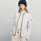 HAVVA设计感轻解构立领短外套柔软紧密抗风女上衣2026春季 0223