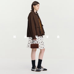 HAVVA经典翻领夹克外套宽松廓形显瘦女士外搭上衣2026春W3-5233