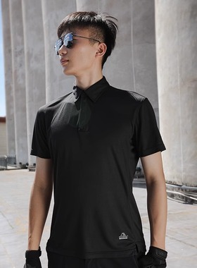 鹰爪司南PRO Powerdry polo衫男夏短袖t恤透气户外吸湿速干衣翻领