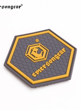 Emersongear爱默生臂章魔术贴品牌logo徽章PVC士气章橡胶