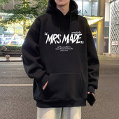 卫衣男秋冬季 高街宽松潮牌男生连帽外套 美式 2026新款 加绒重磅男装