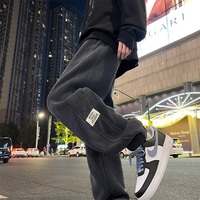 潮流宽松灯芯绒百搭休闲长裤