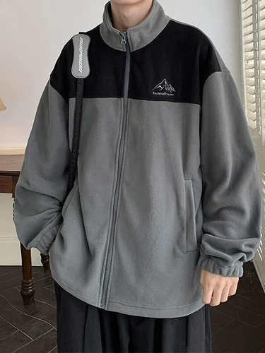 Бархатная мужская демисезонная осенняя куртка, брендовый кардиган для отдыха с молнией, с вышивкой