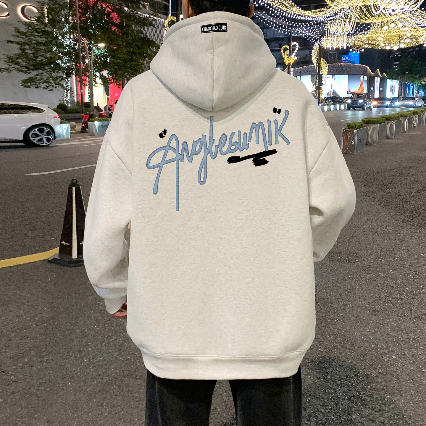 卫衣男春秋季2026新款连帽高领宽松潮牌大码美式帽衫休闲长袖外套