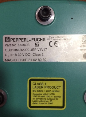 高价回收倍加福区域扫描OBD10M-R2000-4EP-V1V17 有货请联系