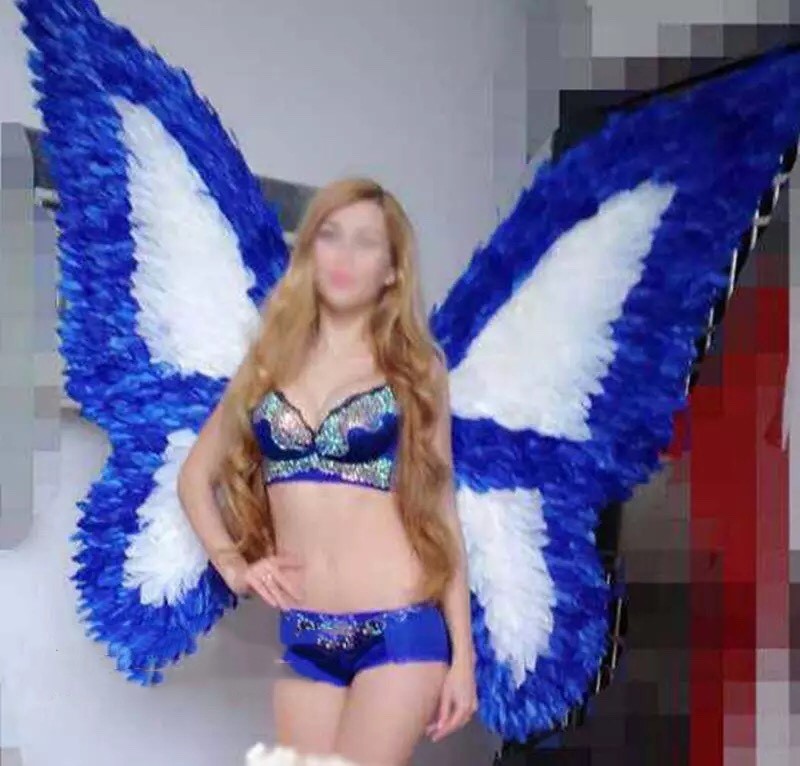 天使羽毛翅膀大号成人维多利亚内衣走秀舞台演出夜店装扮cosplay