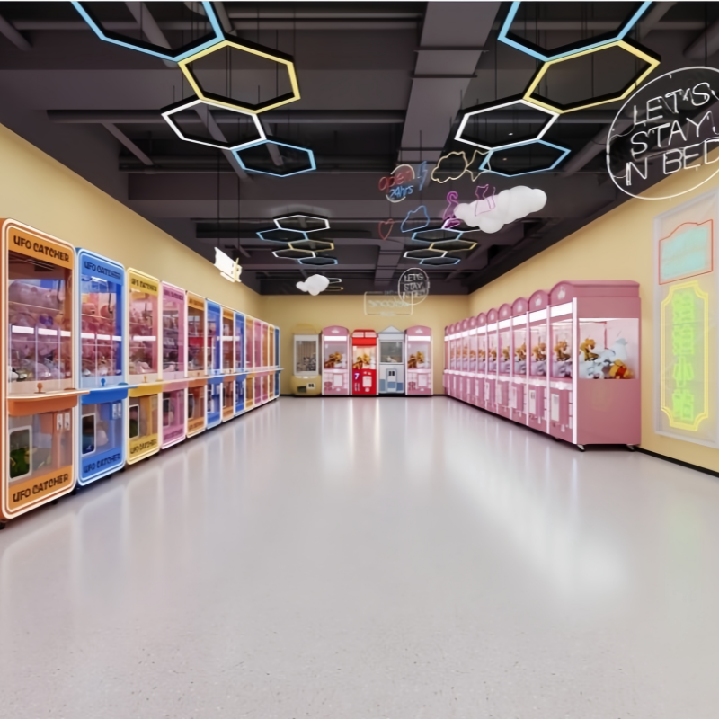 娃娃机室电竞馆电玩城游戏厅游乐场儿童乐园潮玩馆VR室造型氛围灯