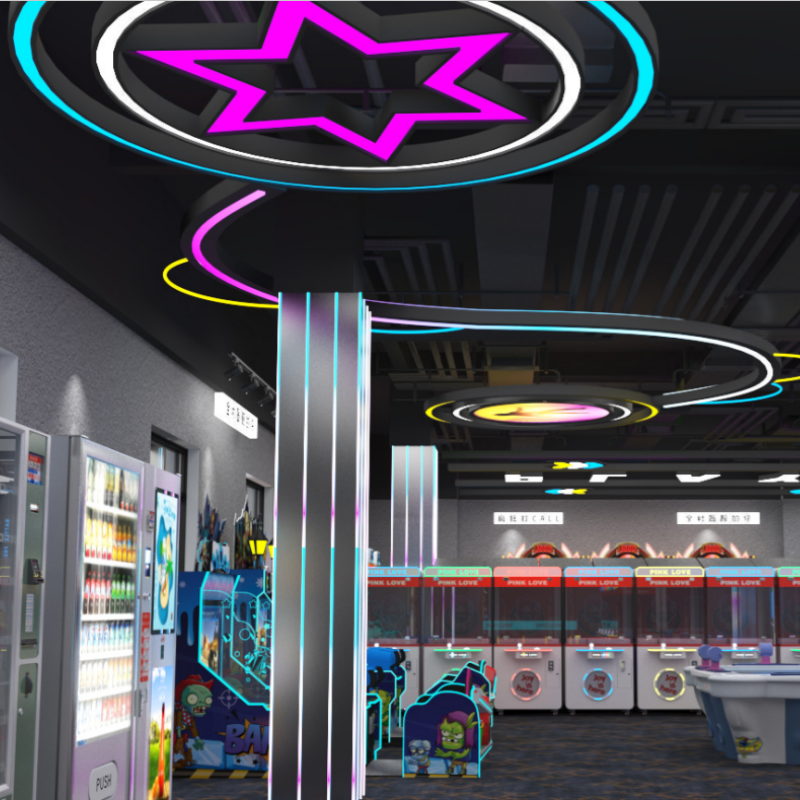 电玩城造型模块吊灯电竞馆网吧网咖商场游戏厅游乐场儿童乐园灯具