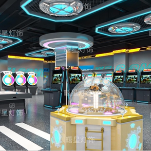 电玩城游戏厅游乐场儿童乐园娃娃机室淘气堡KTV娱乐场商场模块灯