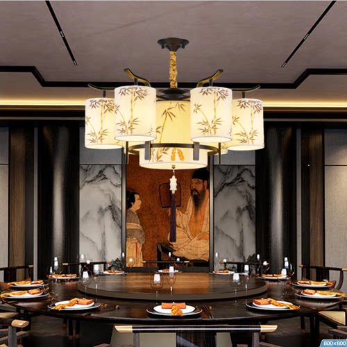宋代美学客厅吊灯中国风禅意大厅新中式酒店餐厅包间包厢餐饮灯具