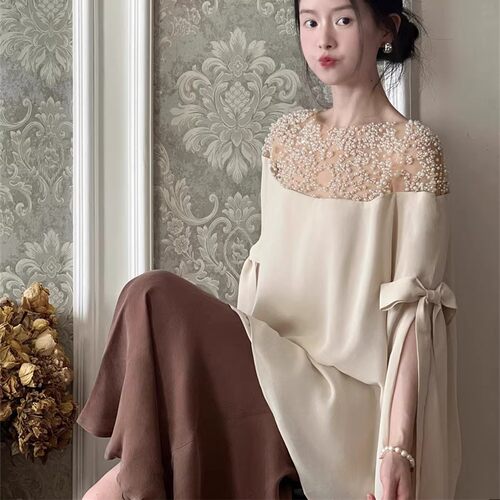 法式气质轻奢高级感衬衫女夏季新款洋气减龄小衫独特别致漂亮上衣