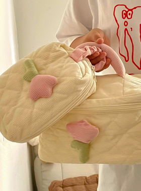 可爱化妆包大容量便携2025新款旅行分区化妆品洗漱包护肤品收纳包