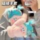 可爱搞怪双马尾手套秋冬女加绒加厚全包棉手套少女心骑行挂脖手套