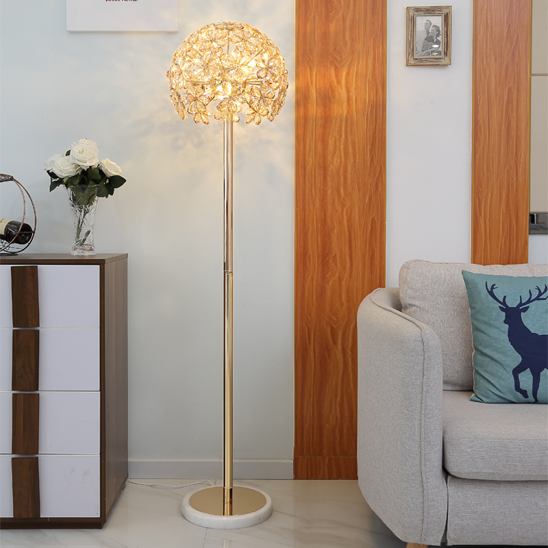 蘇柏雪水晶落地燈客廳沙發茶幾燈