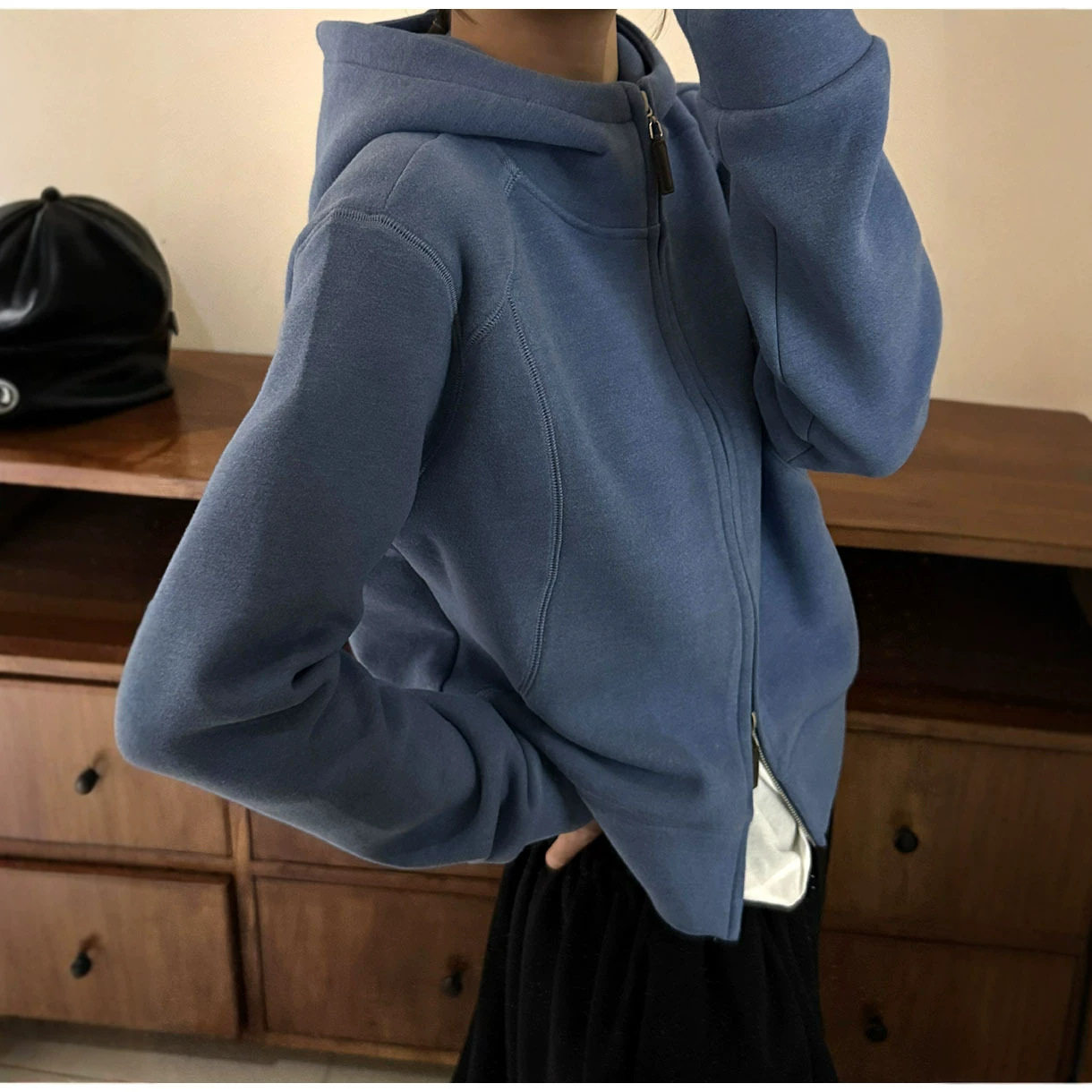 星亿黎诺秋新款韩系连帽卫衣开衫女2026时髦百搭秋装长袖开衫外套