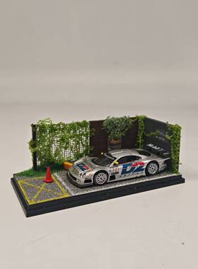1比64比例场景拓意TLV场景MINIGT合金车INNO奔驰CLKGTR收纳展示盒