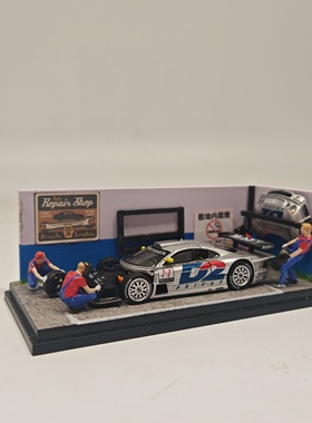 1比64比例场景拓意TLV场景MINIGT合金车INNO奔驰CLKGTR收纳展示盒