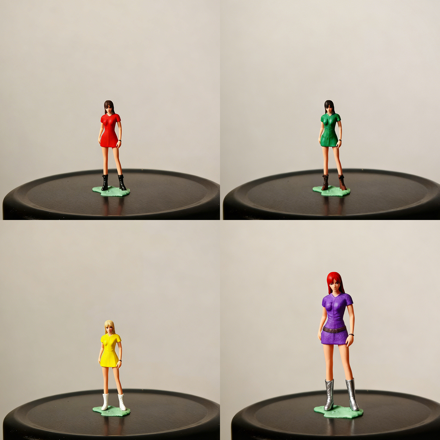 上色成品 1:64 头文字D 恭子 64比例人偶 微拍摆件