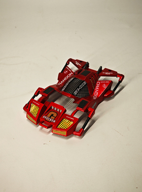 田宫四驱车 19452 喷漆车壳 切割金属红巨无霸喷漆车壳 机甲风