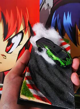 1/64 拓意TLV MINIGT INNO合金车CLK gtr 漂移场景