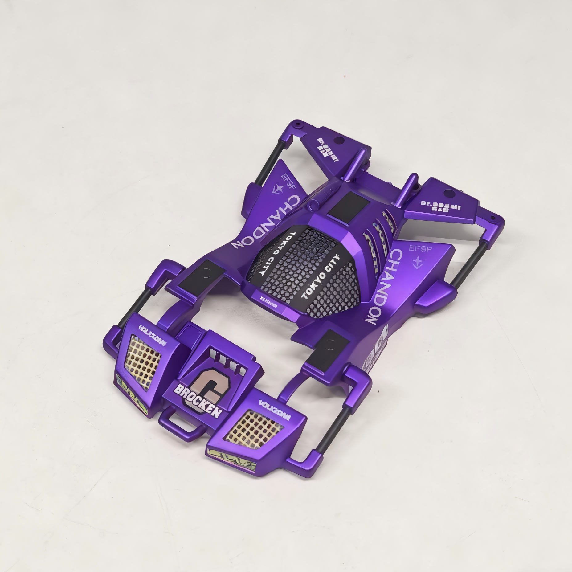 田宫四驱车19452 FMA底盘喷漆车壳巨无霸 紫晶战神配色封绘定制