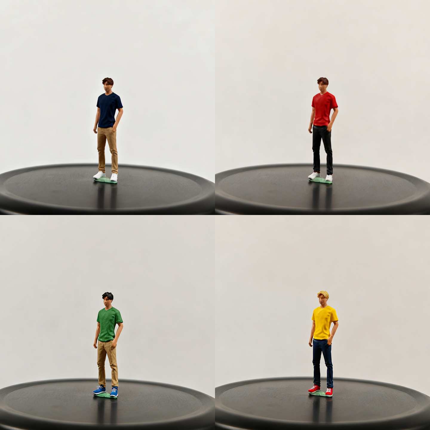 上色成品 1:64 头文字D 藤原拓海 64比例人偶 微拍摆件