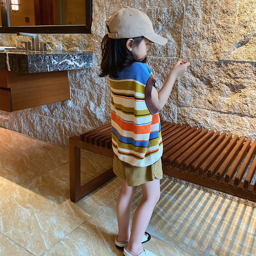 YUSONG◆儿童夏季条纹针织背心