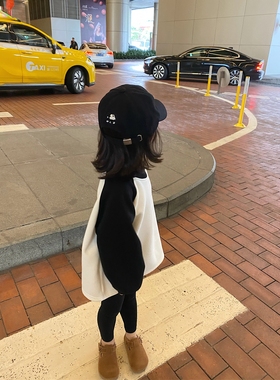 YUSONG◆2025秋冬新款男童女儿童装韩版休闲加绒加厚圆领内搭卫衣