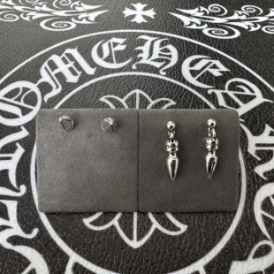 单个在售!!!925银针克罗子弹耳钉做旧集合