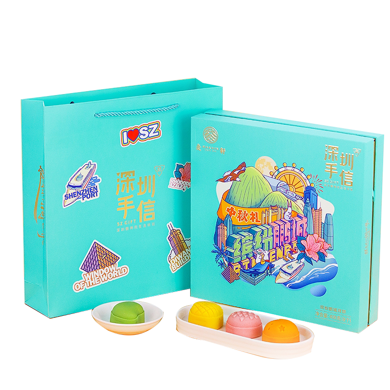 麦轩水果味桃山皮菓子糕点礼盒装