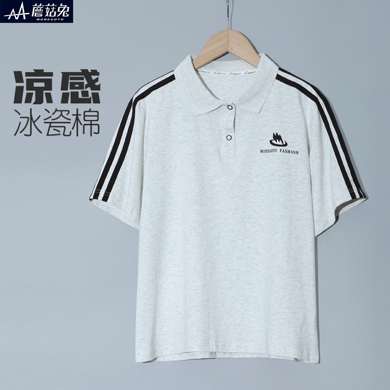 蘑菇兔胖男童短袖polo衫夏季