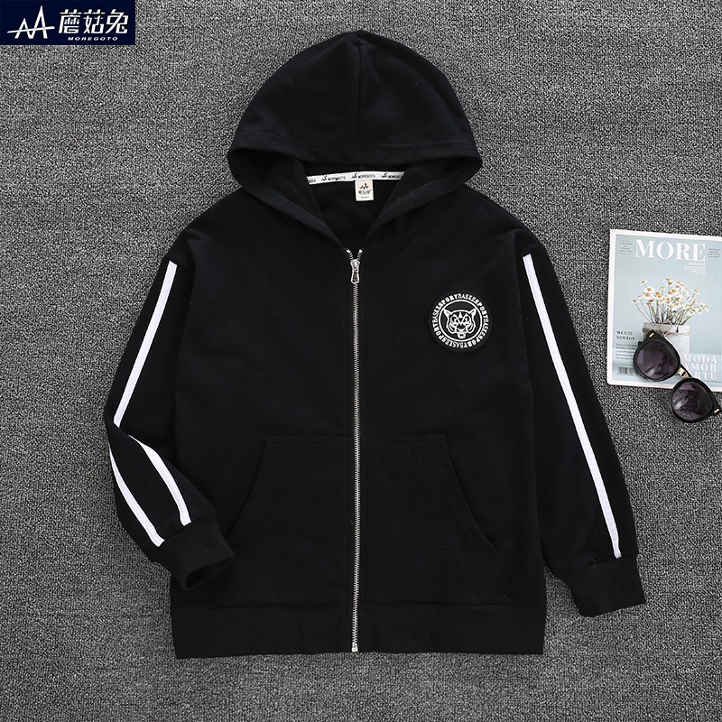 胖童装男童外套春秋新款青少年加肥加大码宽松运动上衣洋气潮衣服