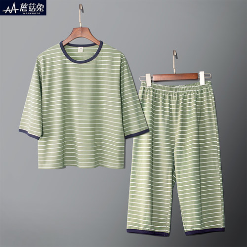 胖童睡衣男童薄款纯棉大童家居服