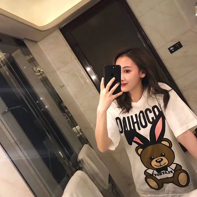 2019新款明星同款ins超火小熊t恤女兔子短袖潮牌大码男女情侣装|ruв категории Женская одежда, футболка - от Buy2taobao.com для оказания профессиональной услуги покупки агента Taobao