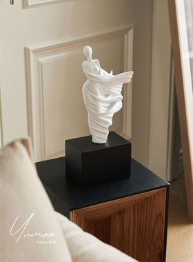 法式优雅河畔美人佛洛拉人物雕塑摆件家居装饰品客厅书房艺术品