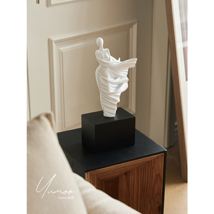 法式优雅河畔美人佛洛拉人物雕塑摆件家居装饰品客厅书房艺术品