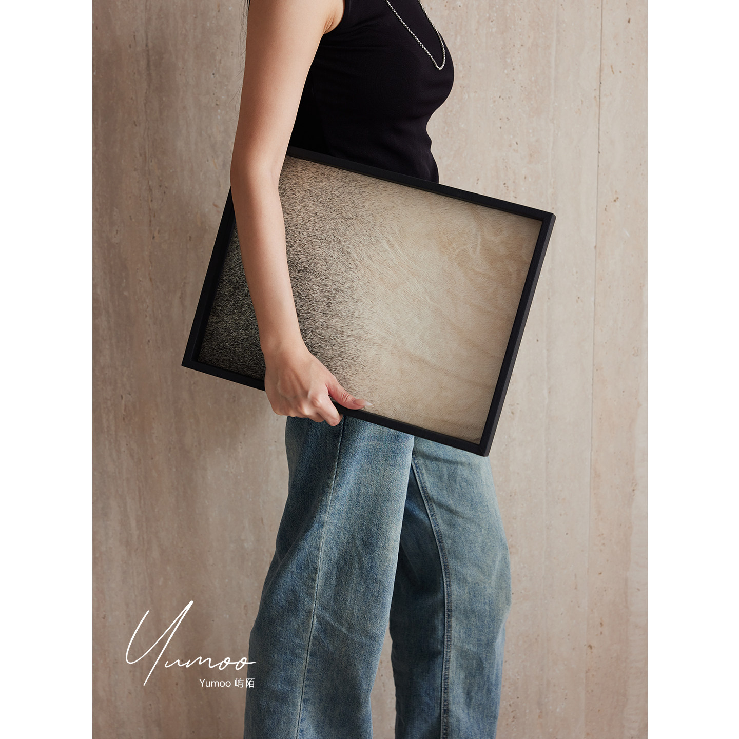 屿陌家居法式霰灰马毛香薰托盘高级感轻奢收纳盘客厅茶几桌面摆件,家居饰品,香薰托盘,淘宝优惠券,粉丝福利购,淘宝优惠卷