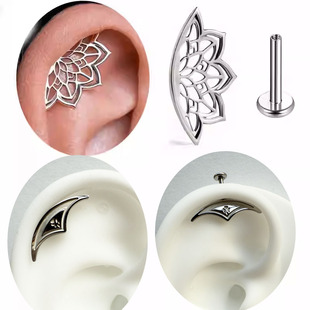 穿刺饰品 酷拽时尚 钛合金耳舟钉耳骨钉新款 养耳洞耳饰耳环耳钉个性