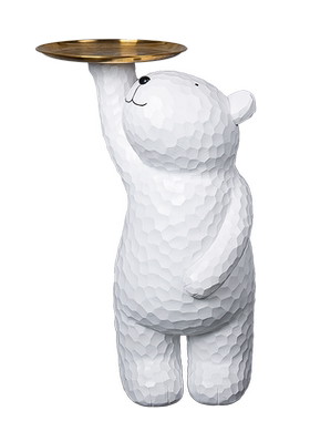 迎宾白熊乔迁新居送礼物落地摆件