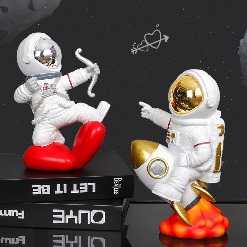 丘比特射箭宇航员太空人桌面摆设