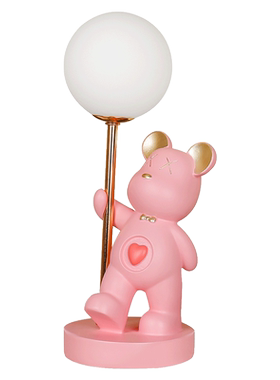 可爱卡通风暴力熊台灯小夜灯摆件