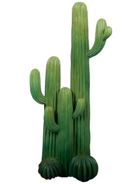 简约现代风豹子仙人掌橱窗大摆件