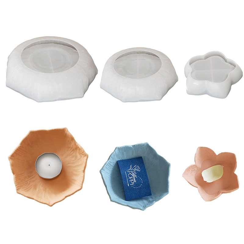 水晶花瓣果盘五瓣七瓣模具DIY水