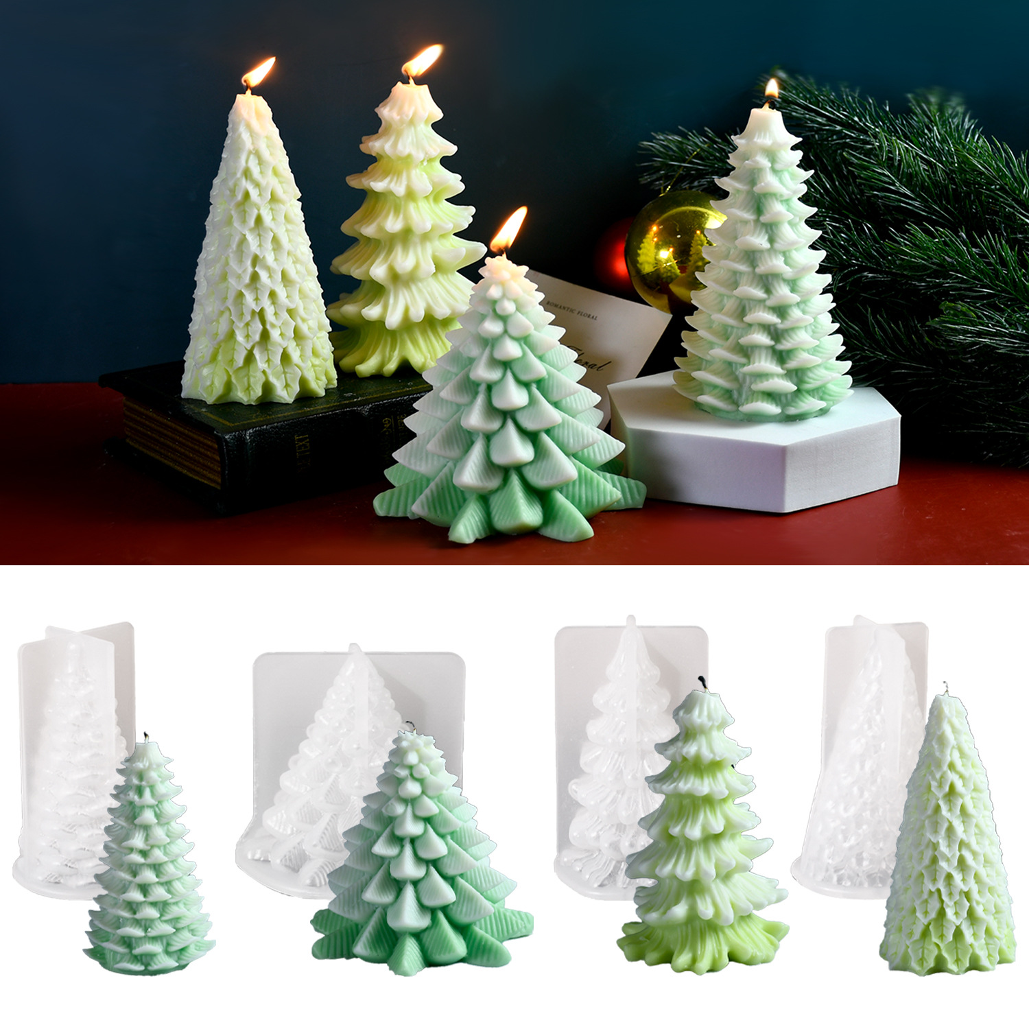 diy水晶滴胶模具大号圣诞