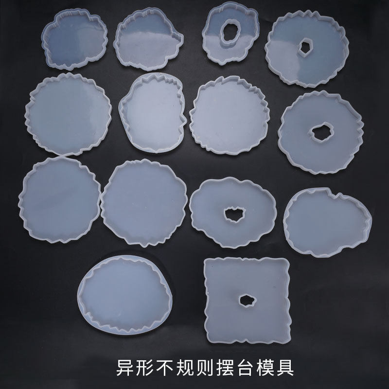 diy滴胶水晶石膏异形不规则摆台