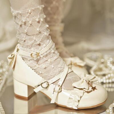 锦星云圆头洛丽塔单鞋